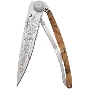 Džepni nož Deejo Brown Camo - Viking Vegvisir, Serrated, 37 g