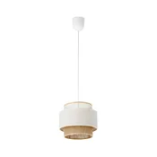 Luster na kablu BOHO 1xE27/60W/230V, O 20 cm, bela/juta