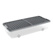 Plastična škatla za pod posteljo s pokrovom 74x37x16,5 cm W box underbed L – KIS