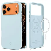 Ovitek Spigen Silicone Fit Mag z magnetom za brezžično polnjenje za iPhone 17 Pro - mute blue