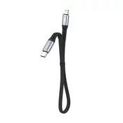 slomart kabel usb-c na lightning dudao 20w pd 0,23 m (črn)