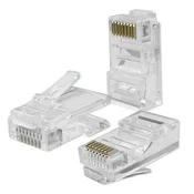 Qoltec Priključek RJ45 CAT5e UTP, pozlačen (100 kosov)