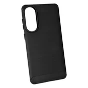 +Class silikonska maskica za Samsung Galaxy A37 5G KARBON MAT crna