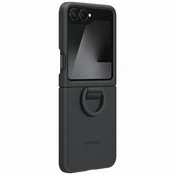 Samsung original Silicon Case with Ring ovitek EF-PF766TBE za Samsung Galaxy Z Flip 6/Samsung Galaxy Z Flip7 - črn