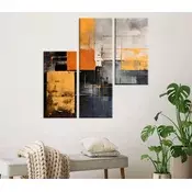 Wallity Dekorativne slike na platnu, 20x40cm, 3 komada, Šarene