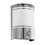 Eglo 79284 - Vanjska svjetiljka sa senzorom CERNO 1xE27/40W/230V krom IP44