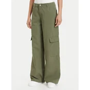 Tommy Jeans Kargo hlače DW0DW22749 Zelena Wide Leg