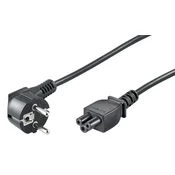 MicroConnect Napajalni kabel Schuko C5, 10m črn