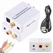 shumee Koaksialni/toslink optični avdio pretvornik - 2 x RCA činč/3,5 mm vtičnica