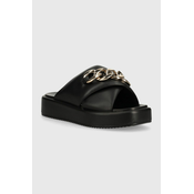 Natikači Buffalo Mia Cross Chain ženski, črna barva, 1602227.BLK