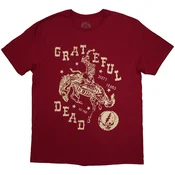 The Grateful Dead Skeleton Horse (Back Print) Red L Majica