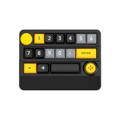 INF Brezžična RGB mehanska igralna tipkovnica XSX-W909 z makro definicijo Black+Yellow, (5000071904)