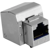 em Vtičnica za podatkovno komunikacijo RJ45 STP kat. 6, Keystone, barva - modra, met