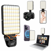 Magnetna selfie lučka SnapLight Pro - Panelna LED luč za telefon, prenosnik, kamero, studio s 4 načini pritrjevanja - 2000 mAh
