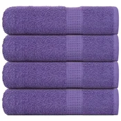 Vidaxl vidaXL Brisače za roke 4 kosi vijolične 50 x 100 cm 360 g/m2 100 % bombaž