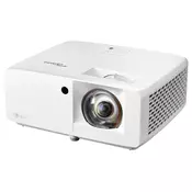 Optoma projektor UHZ35ST (DLP, laserski, short throw UHD, 3500 ANSI, 2xHDMI, RS232, RJ45, USB-A, 1x15W zvočnik) za hišni kino - Optoma