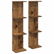 vidaXL vidaXL Stenska polica 2 pcs Star les 22 x 15 x 100 cm Inženirski les, (5000307009)