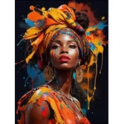 Norimpex - Puzzle Diamantna slika: Afriška ženska 30x40 cm - 1 - 39 kosov