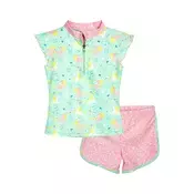 PLAYSHOES UV-zaščita Einhorn rumena/meta/svetlo roza/bela
