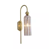 Zidna lampa PIEGA 1xE14/40W/230V mesing/dimljeno bež