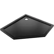 Mexen Flow kvadratna tuš kad slim 100 x 100 cm, črna mat - 46P701010