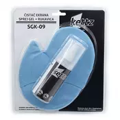 Cistac ekrana sprej gel+rukavica Kettz SGK-09