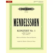 MENDELSSOHN:KONZERT NR.1 G-MOLL OP.25 EDITION FOR 2 PIANOS