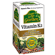 NATURES PLUS vitamini Source of life Garden, Vitamin K2, 60 kapsul