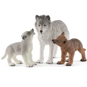 Schleich Porodica vukova - vucica i bebe 42472