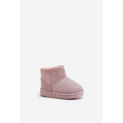Childrens insulated ankle snow boots pink Gooby