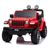 Deciji džip na akumulator 12V JEEP RUBICON licenciran crveni dvosed