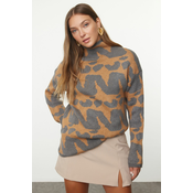 Trendyol Anthracite Soft Texture Knitted Sweater