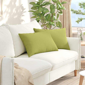 Jastucici za sofu 2 pcs Svijetlo zelena 60 x 40 cm tkanina