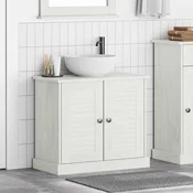 vidaXL omarica za umivalnik VIGO z vrati 67,5x34x59 cm iz masivnega lesa smreke