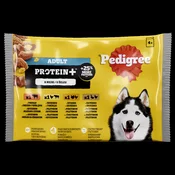 Pedigree Vlažna hrana za pse Protein, Više vrsta mesa, 85g, 4 komada