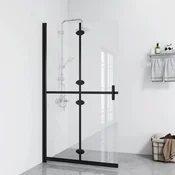 Vidaxl vidaXL Zložljiva tuš kabina prozorno steklo 100x190 cm