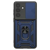 OEM Mayaxess, Prstanasti etui za Galaxy S26 Plus z drsnim pokrovčkom kamere antišok, Nočno modra, (5000275315)