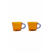 Komplet kozarcev &k amsterdam Duet Amber 2-pack