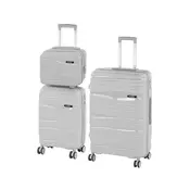 Set putnih kovčega TraveLux Voyager IX, sivi