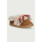 Nokwol copati ženski semiš April Chestnut Hairy Suede