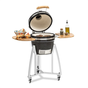 KLARSTEIN Klarstein Queensize kamado, žar, termometer, odstranljive stranice, črna, (21205666)