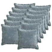 vidaXL Prevleka za blazino 12 kos HOUTEN Svetlo modra 40 x 40 cm