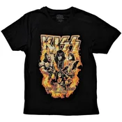 Kiss End Of The Road Tour Orange (Back Print) Black M Majica