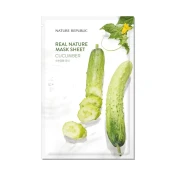 Nature Republic Real Nature Mask Sheet Cucumber – Tkaninska Maska Za Obraz S Hladnim Kumaričnim Ekstraktom 1kos/23ml