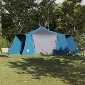 vidaXL Družinska tenda Tipi Modra 8-osebna vodoodporna