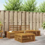 Set vanjskih sofa 3 Komad Prirodna Cvrsto drvo akacije