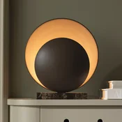 Namizna svetilka Globen Lighting ORBIT, rjava, višina 32 cm, marmorni podstavek - Dnevna soba/jedilnica - Dizajn - rjava, marmor - Kovina