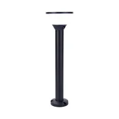 Lutec LED solarna vrtna svjetiljka KARLO, senzor pokreta, pametna, mat crna, 6.8W, CCT+RGB, IP44, 450mm