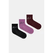 Nogavice Karl Lagerfeld 3-pack K/SIGNATURE
