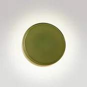 MARSET LED stenska svetilka Caramel, zelena, O 22 cm, TRIAC, steklo - Dnevna soba/jedilnica - Dizajn - zelena, črna